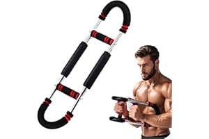 Adjustable Twister Arm Exerciser, Portable Spring Resistance Bar for Forearm, Triceps & Chest Workout, Home Fitness Equipment