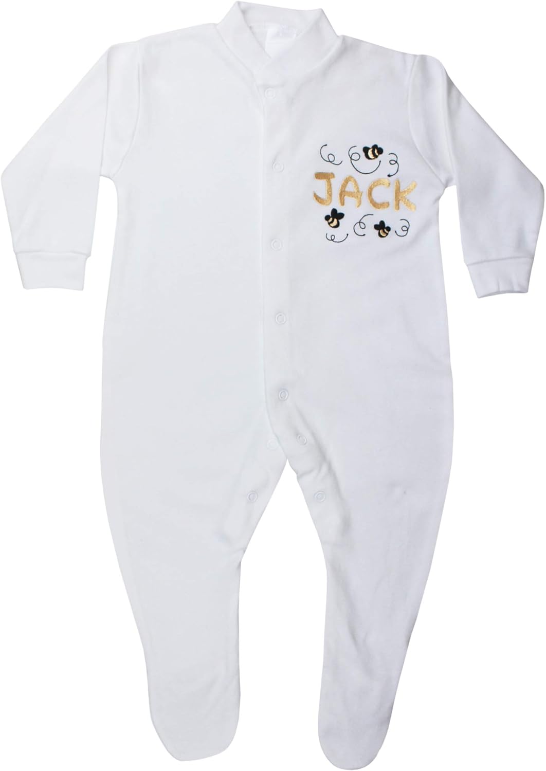 bumble bee baby sleepsuit