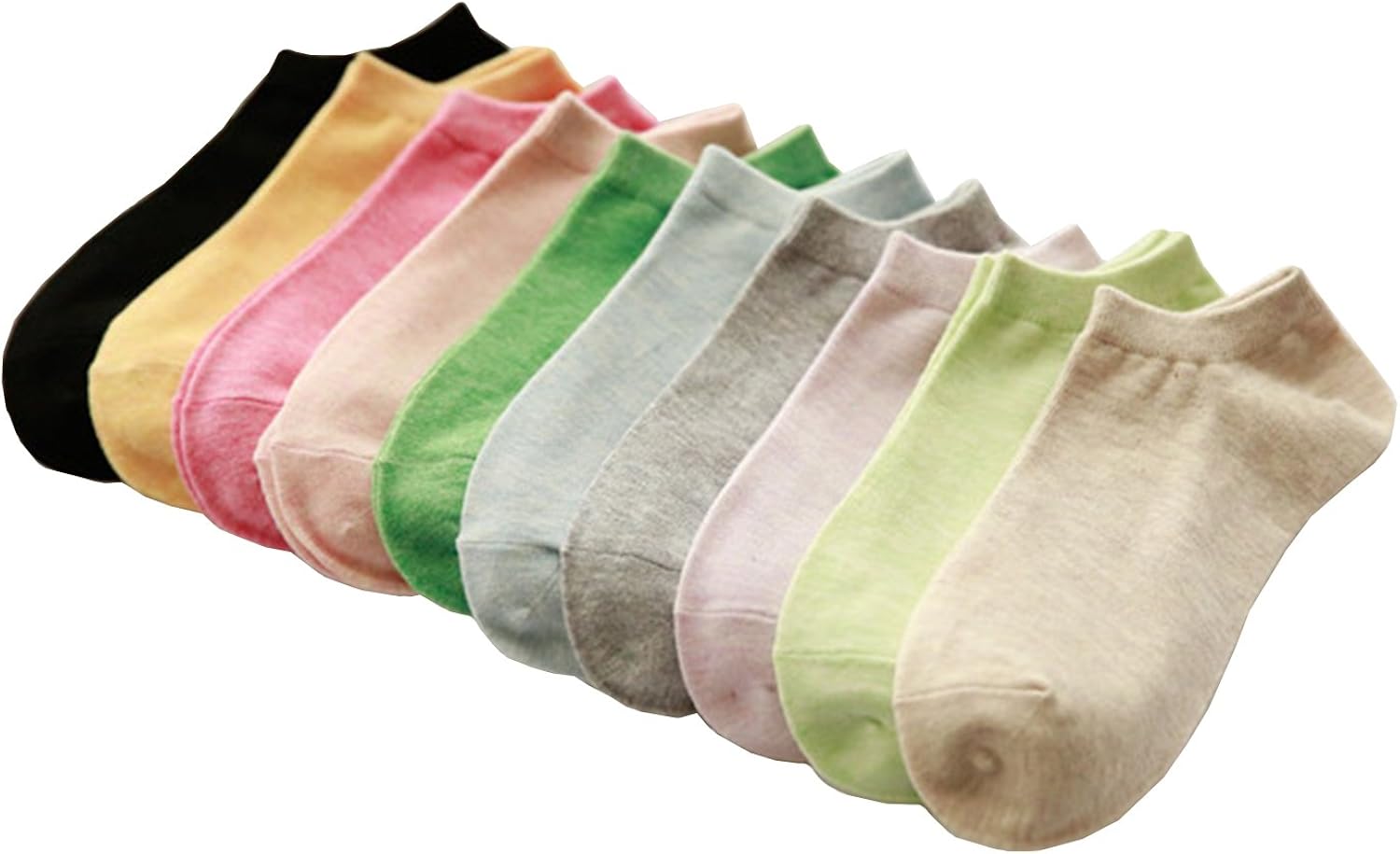 Soft Cotton Women's Ankle Socks 9 Pairs Clothing