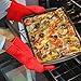 BakeitFun Silicone Gloves (Medium, Red) (Black, Other)