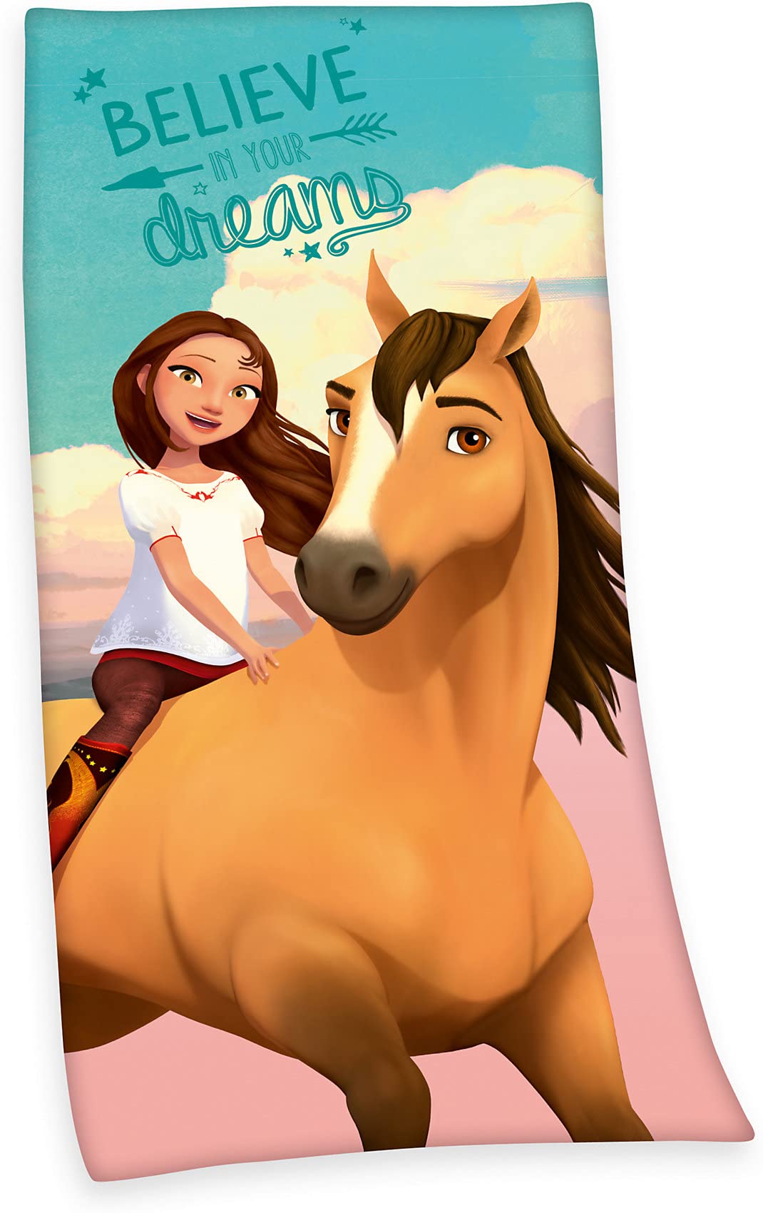 Herding Spirit Bath Towel, 150 x 75 cm, Cotton, Multi-Colour