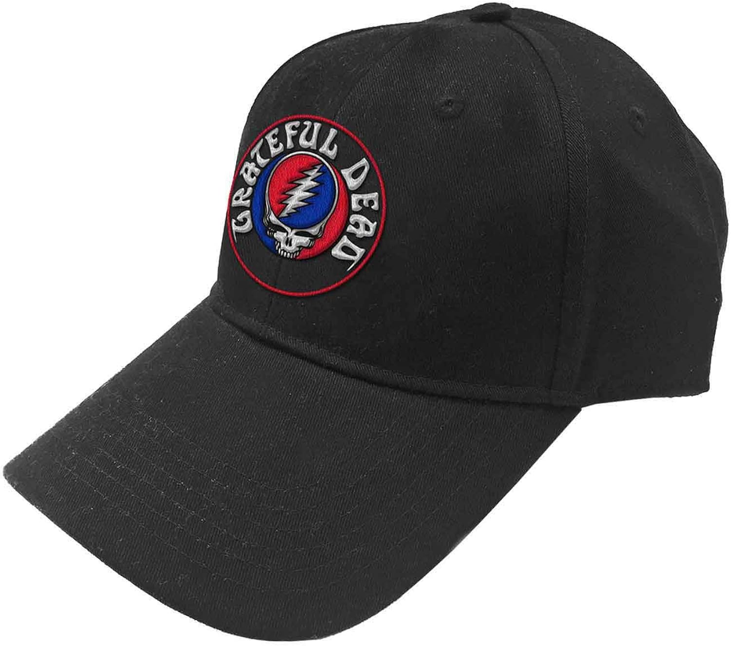 Grateful Dead Baseball Cap Steal Your Face Band Logo Official Black