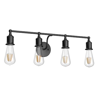 Buy Aipsun Black Bathroom Vanity Light Fixtures Metal Industrial Vanity Lighting Vintage Bathroom Wall Light Over Mirror Exclude Bulb Online In Turkey B08bjp2wqz