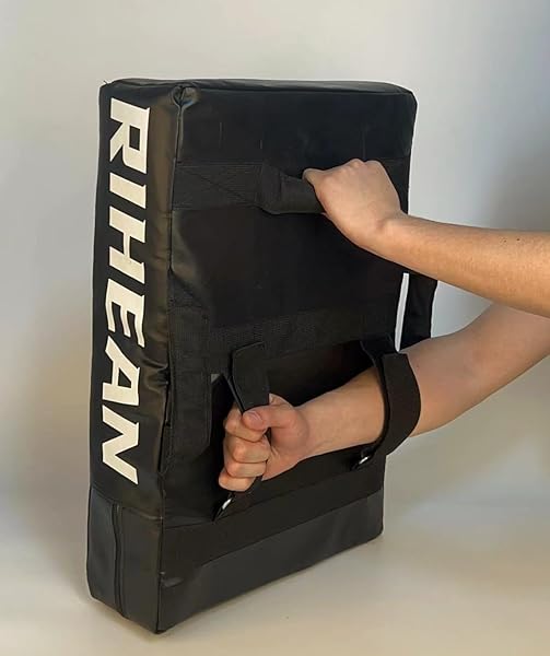 RIHEAN FOOTBALL DUMMIES BLOCKING PAD – EASY TO USE TRAINING EQUIPMENT FOR FOOTBALL, BASKETBALL, HOCKEY, LACROSSE – HIGH-DENSITY PVC LEATHER COVER – DENSER FOAM PADS – 24X16X5.5IN