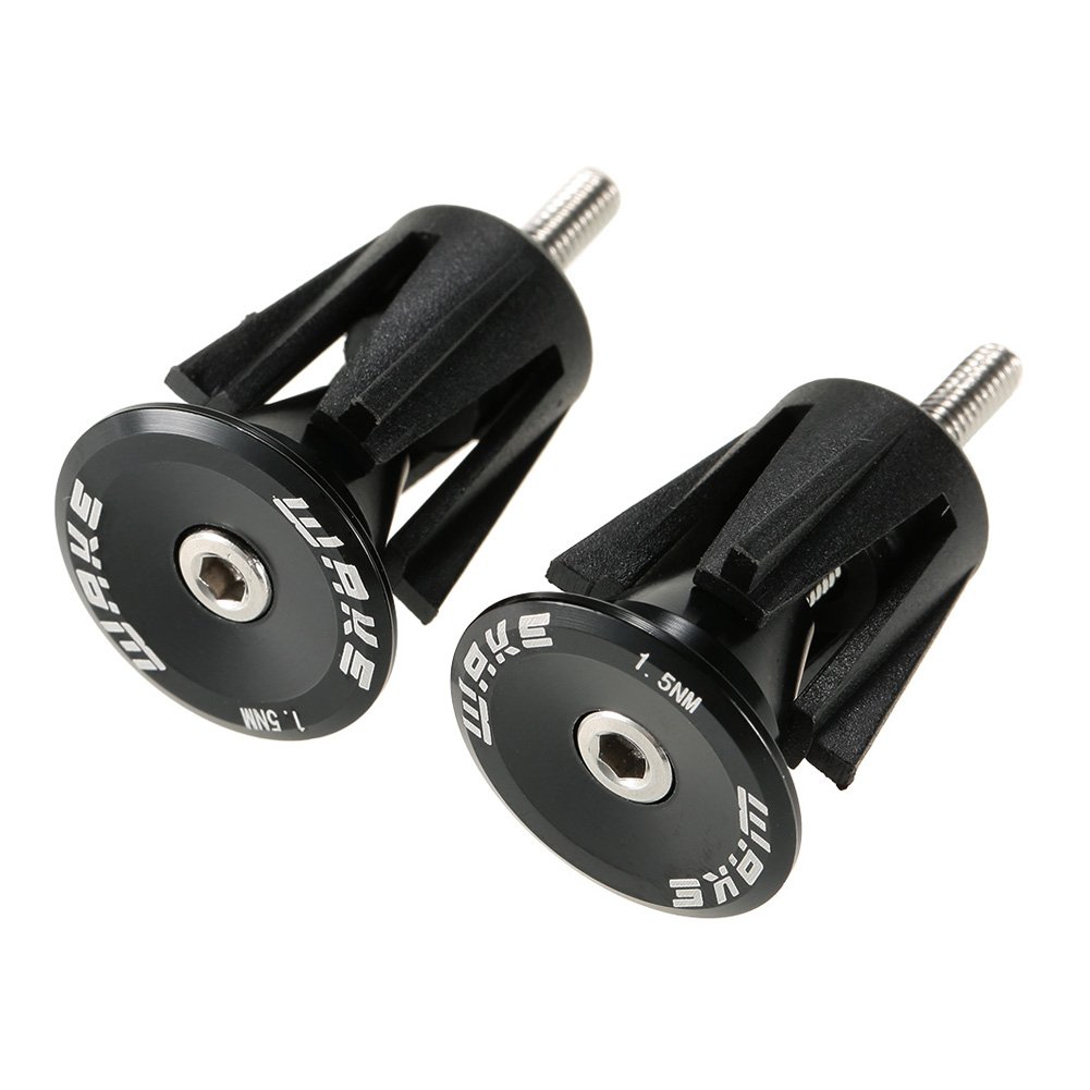 Wake Bar End Plugs Black Handlebar End Caps Bike Handlebar Plugs Road Bike Mountain Bike MTB BMX,24mm*16mm