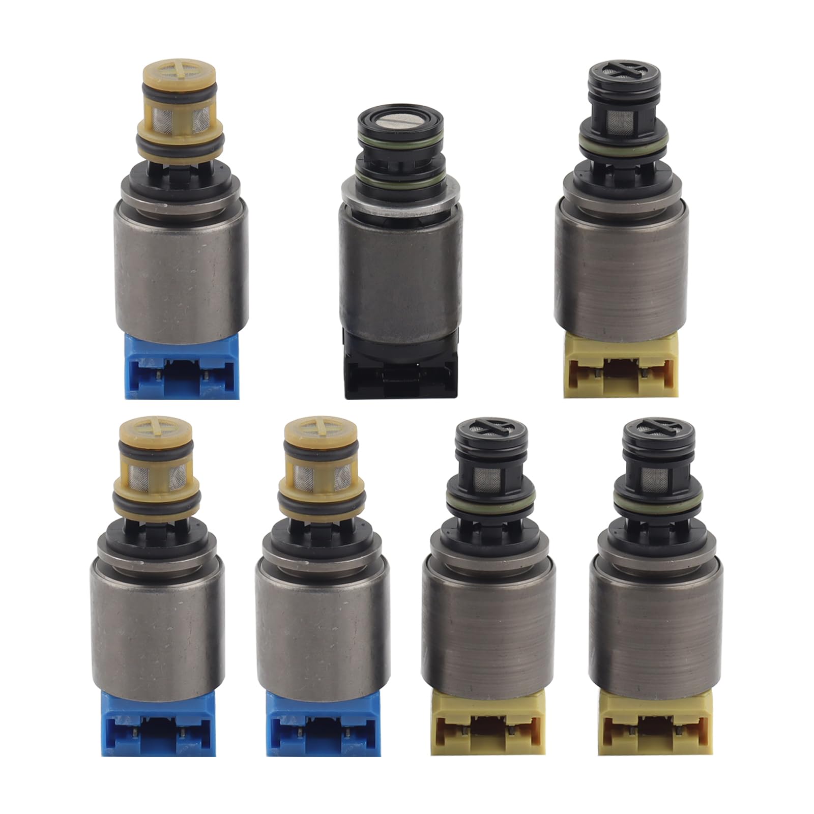 Photo 1 of 7Pcs 6-Speed Transmission Shift Solenoid Kit Fit for 2002-2011 BMW X3 X5 323i 325i 335i Audi A4 A6 Q7 & More Replace# 6HP19 6HP26 6HP32 6HP21 6HP28 6HP34 1068298045 1068298046