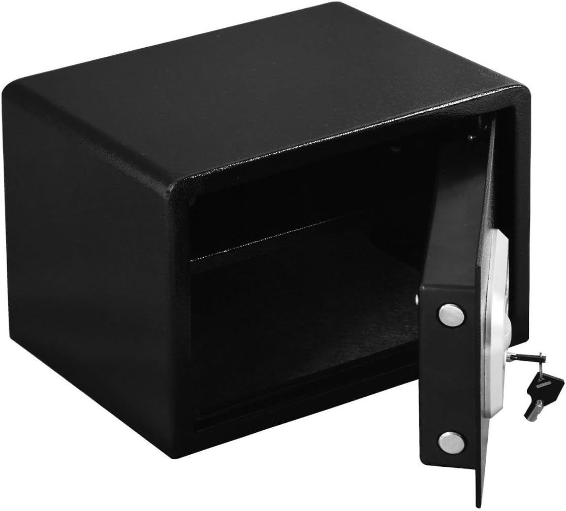 Safstar Cabinet Safes Biometric Fingerprint Electronic Digital Keypad Lock Security Box for Cash Jewelry Passport Guns Collectibles (BS Fingerprint: 9.8" x 13.7" x 9.8"): Office Products