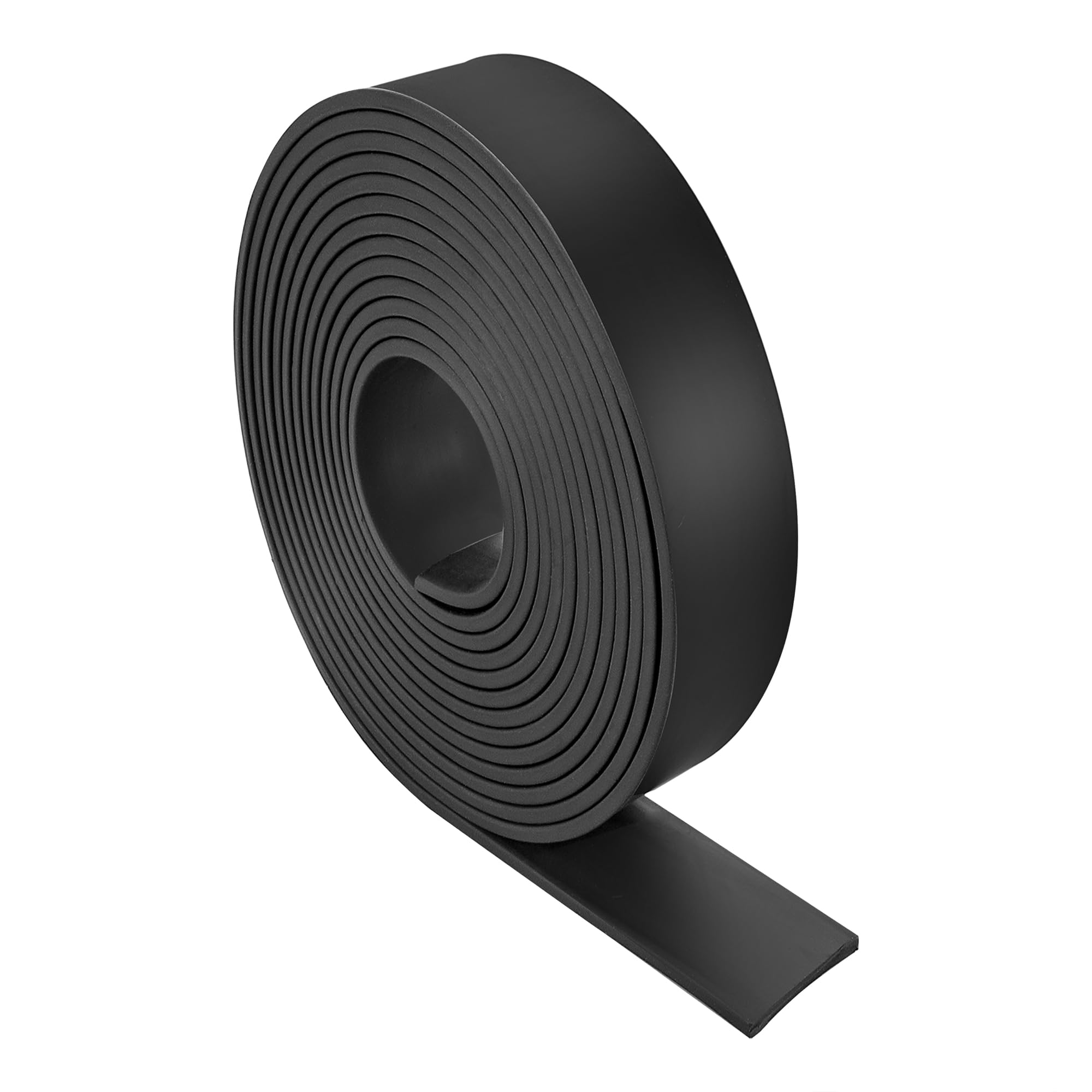 YKUKIZEE 6 m(L) Rubber Strip 25 mm(W), Solid Rubber Sheet 3 mm(T), Neoprene Sheet Rubber Rolls Anti-Slip for Garage Protection Gasket Pads DIY Crafts