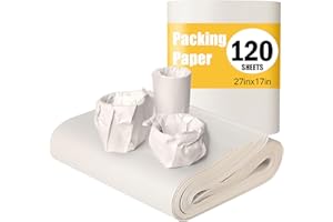 TIKXLAFE Newsprint Packing Paper 27.5"x15" Packing Paper Sheets 120 Sheets of Newsprint Moving Paper Wrap,Made for Moving, Packing & Shipping Recyclable Materia