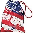 GK Gymnastics Grip Bag for Girls & Women Simone Biles (Red, White & Blue) | Holds Leotards, Gymnast Gear & Ballet Shoes