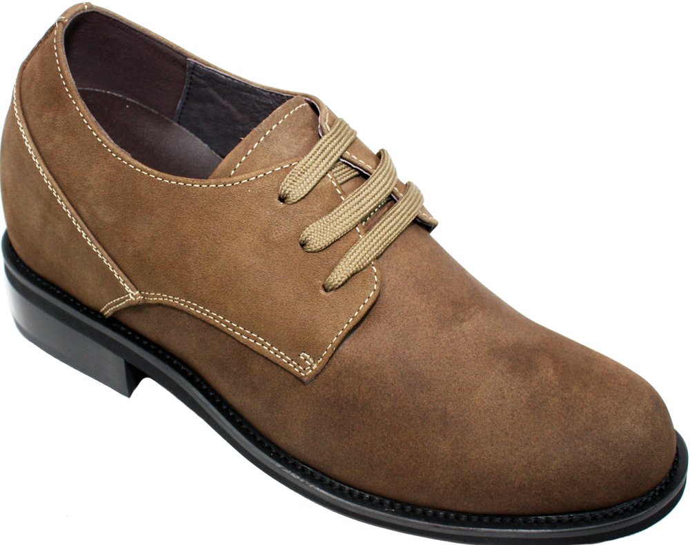 Calden Invisible Height Increasing Elevator Shoes Nubuck Khaki Brown Men’s 10 Calden Invisible Height Increasing Elevator Shoes Nubuck  main image 2