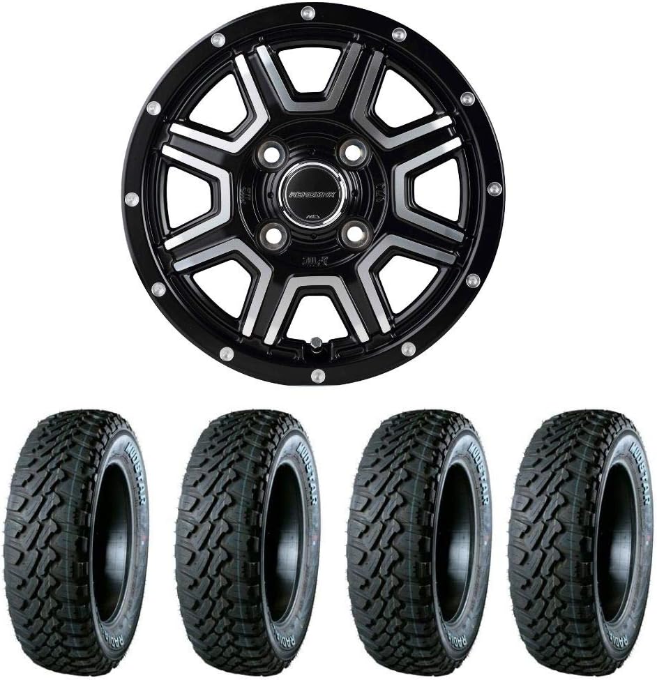 Amazon Co Jp Mid Summer Tire Wheels Set Of 4 Roadmax Wf 8 12x4 00b Inset42 33 4h P C D 100 Mudster A T White Letter 145 80r12 80 78n Car Bike Products