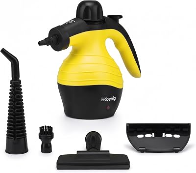 Handdampfreiniger 4,2 bar NV60, 250 ml, Tragbar, Tragbar, Kompakt, Ergonomisch, Leistungsstark 1000W, 6 Mehrzweckzubehör