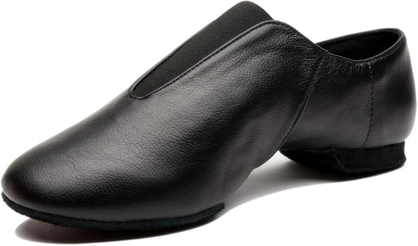 Unisex Leather Upper Jazz Ballets Shoe Slip