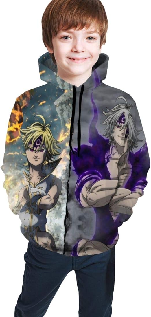 Amazon.com: The Seven Deadly Sins Meliodas Youth Sweater: Clothing
