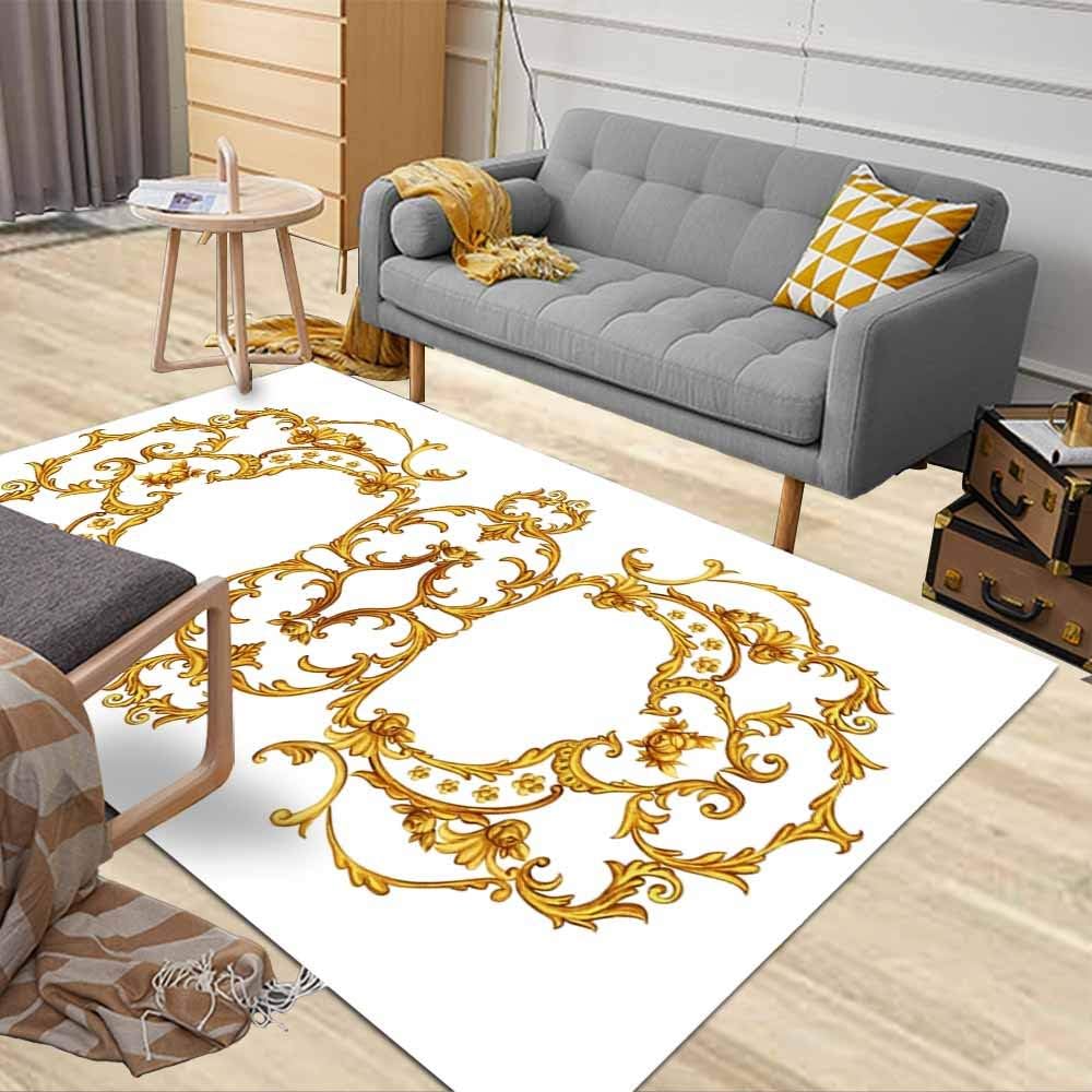 Multicolored Area Rug, Dethel Area Rugs Washable Mens Area