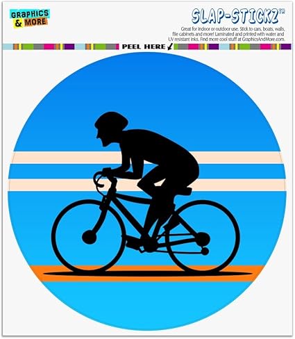 Amazon ロードバイクサイクリング自転車自動車用車窓ロッカーサークルバンパーステッカー シール ステッカー 文房具 オフィス用品