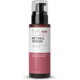 Eva Naturals Retinol Serum for Face, Night Serum with Hyaluronic Acid | encapsulated time-release retinol, gentle for nightly use, softens the look of fine lines, 2 oz, for women &amp; men