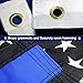 VSVO Thin Blue Line Flag 3x5 ft - Embroidered Stars - Sewn Stripes - Brass Grommets - Black White and Blue American Police Flag Honoring Law Enforcement Officers.