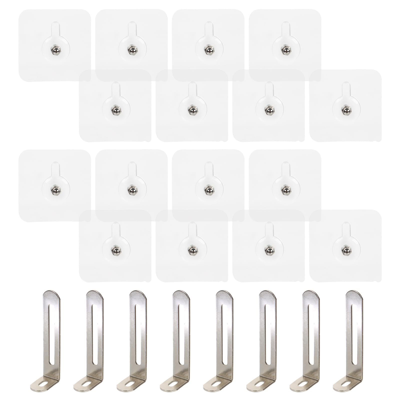 Bettli Furniture Wall Anchor for Baby Proofing,8 Pcs No Drill Anti Tip Furniture Anchors Safety Bracket for Cabinet Bookcase Shelf Dresser, Prevent Furniture Falling for Child Safety