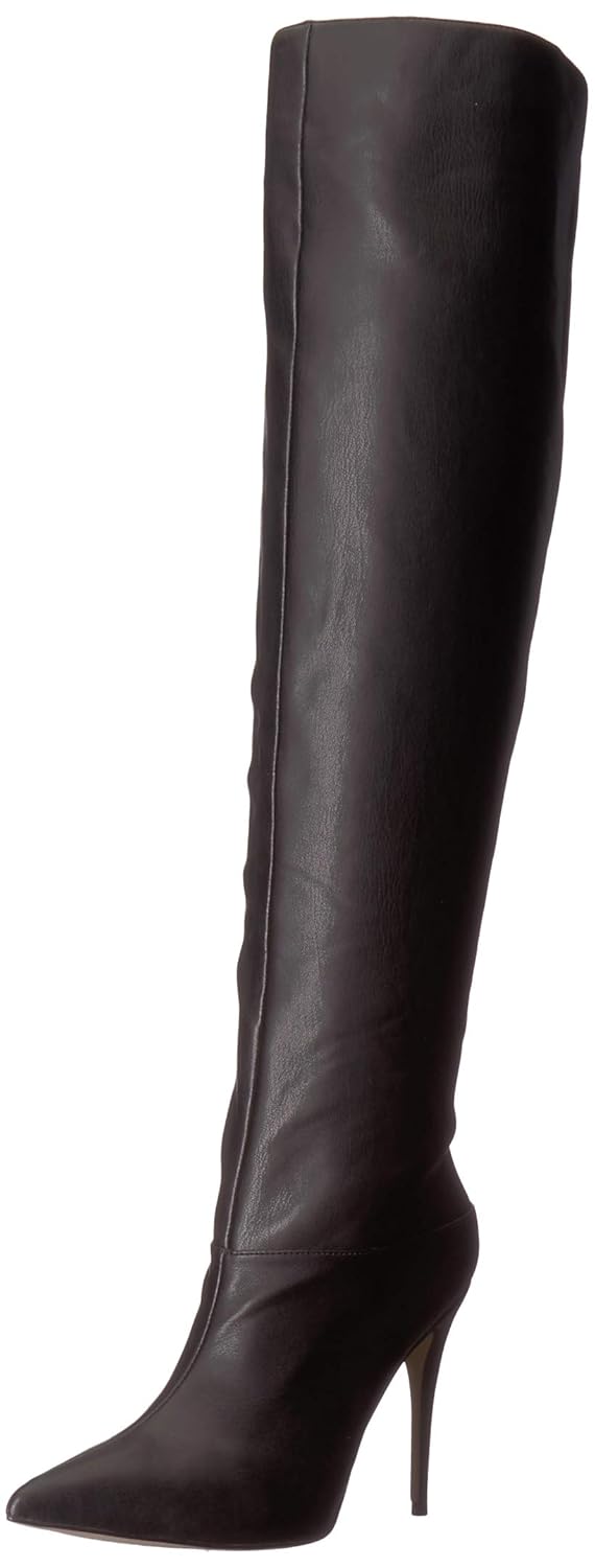 guess over the knee leather boots