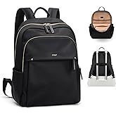 GOLF SUPAGS Stylish Laptop Backpack for Women Computer Bag Fits 14 Inch Notebook Travel College Work Backpacks Purse (Black)