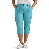 Lee Womens Plus Size Ultra Lux Comfort with Flex-to-go Cargo Capri Pant