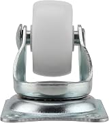 YUENPUN 24x 1 Inch White Swivel Castor Wheels 25mm Heavy Duty Top Plate Trolley view 5