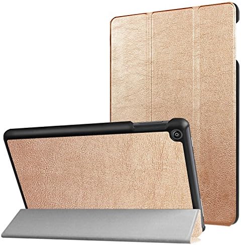 All-New Fire HD 8 2017 Case?Fire HD 8 Case Slim Fit Lightweight Fold Stand Smart cover Case with Auto Sleep / Wake For for Amazon Fire HD 8 (7th Gen, 2017 / 6th Gen, 2016) 8" Tablet Gold