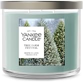 Yankee Candle Tree Farm Festival Scented Candle, 14.5oz 3-Wick | Up to 40 Hour Burn Time, Room Filling Fragrance, Long-Lasting Scent, Premium Plant Wax Blend, Consistent Burn, Giftable