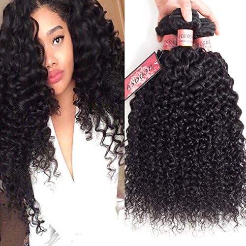 Brazilian Kinkys Curly Hair 3 Bundles 10 12 14 Inch Unprocessed Curly Virgin Hair Weave Human Hair Extensions Natural Color
