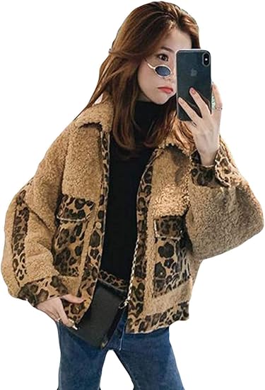 Amazon Debangni 秋冬 レディース ムートンコート 長袖 厚手 防寒 ジャケット ショート丈 スプライス ヒョウ柄 個性 復古 アウター コート ゆったり 裏起毛 暖かい ファッション コート ジャケット 通販 Amazon Debangni 秋冬 レディース ムートンコート 長袖 厚手 防寒 ジャケット ショート丈 スプライス ヒョウ柄 個性 復古 アウター コート ゆったり 裏起毛 暖かい ファッション コート ジャケット 通販