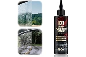 NOBEYSTON D1 Glass Polishing Liquid, 2025 New Car Glass Oil Film Remover and Auto Scratch Repair Compound, Car Glasses Polishing Compound, Anti-Fog Hydrophobic Coating Spray with Sponge (1)