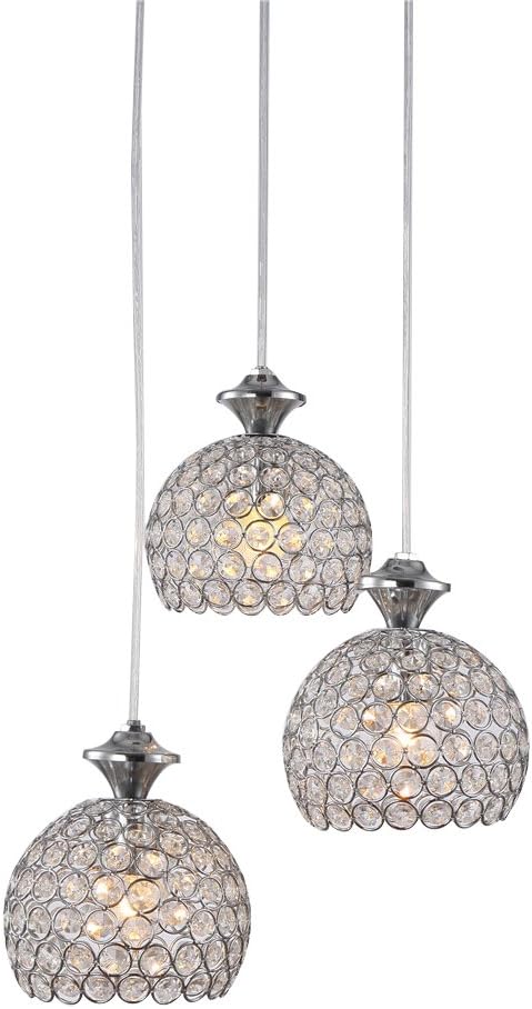 SAILUN 3er Set Kronleuchter Pendelleuchten Pendellampe Weiß E27