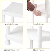 Taylor & Brown 4 Tier Heavy Duty White Plastic Garage Shelving Unit 60x30 cm view 5