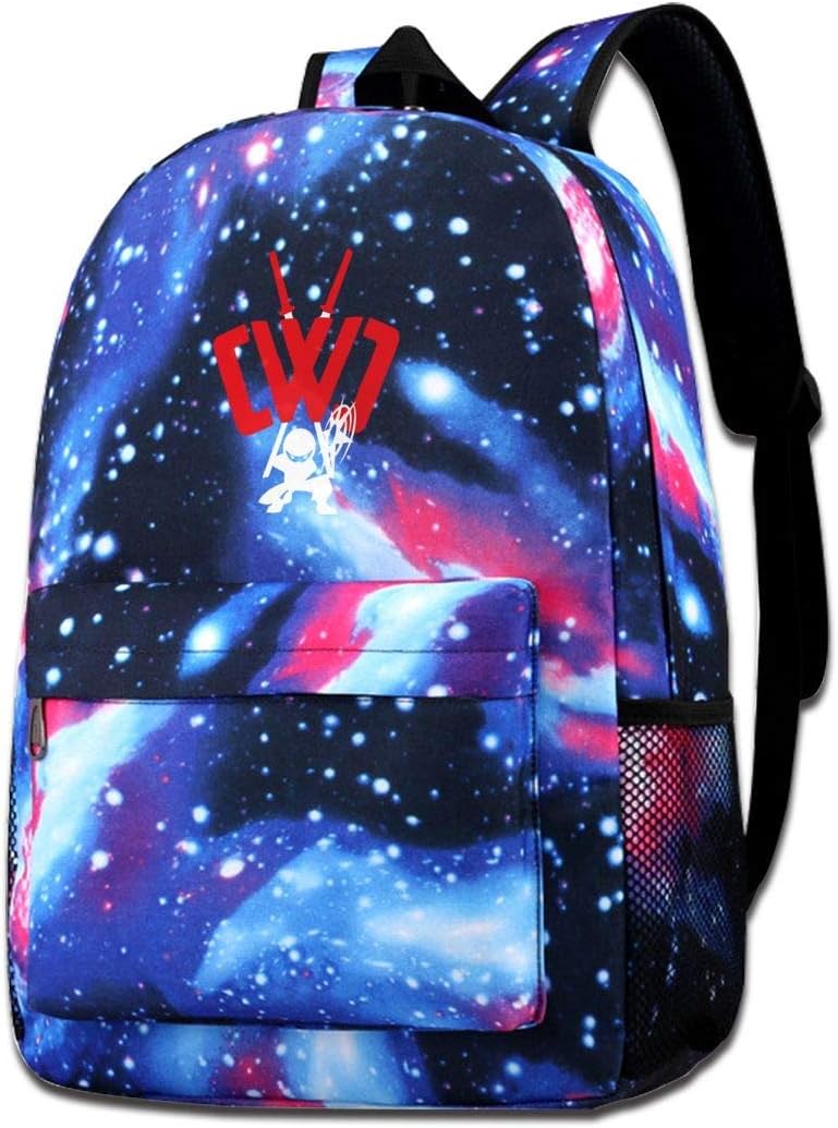 Woiiser CWC Chad Wild Clay Pattern Backpack, Lightweight Multi-Function College School Laptop Bookbag 17 Inches