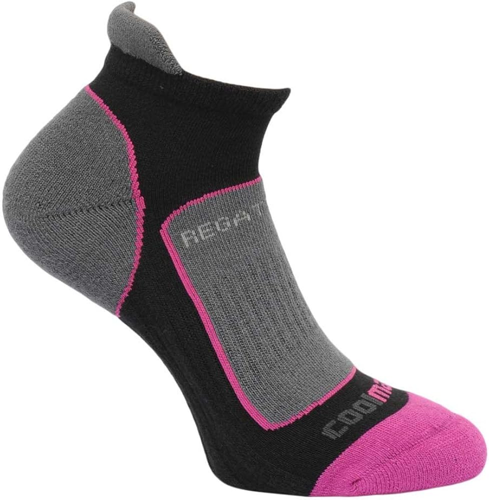 Regatta Womens Trail Runner Walking Socks Black RWH030 Amazon.co.uk