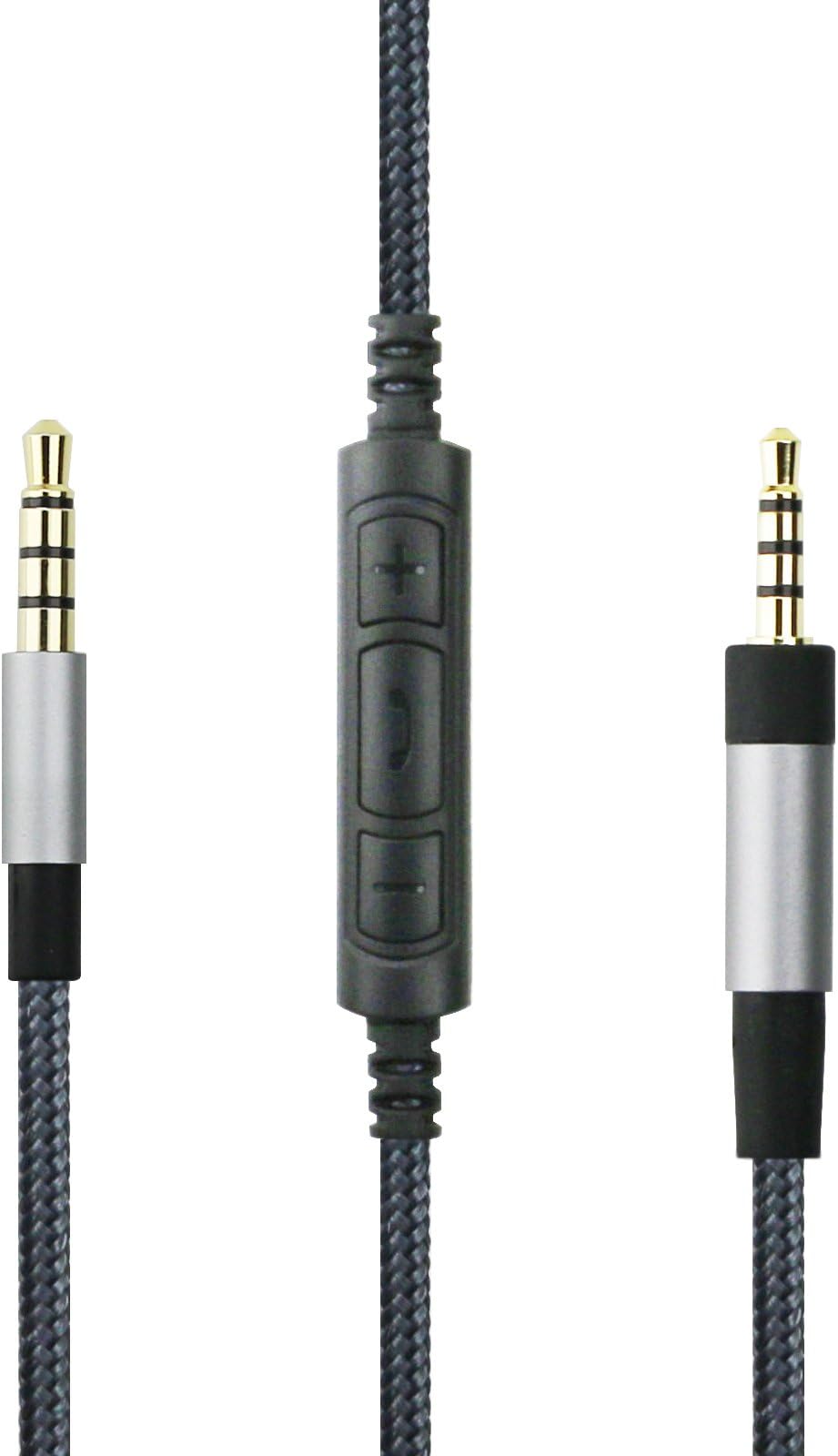 NewFantasiaReplacement Cable Compatible with Bose QuietComfort, QuietComfort Ultra Headphones, Remote Volume Control Mic Compatible with Samsung Galaxy Android Phone 1.3m/4.3ft