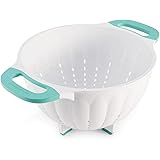 KitchenAid KE166OSAQA Classic Plastic Colander, 5-Quart, Aqua Sky