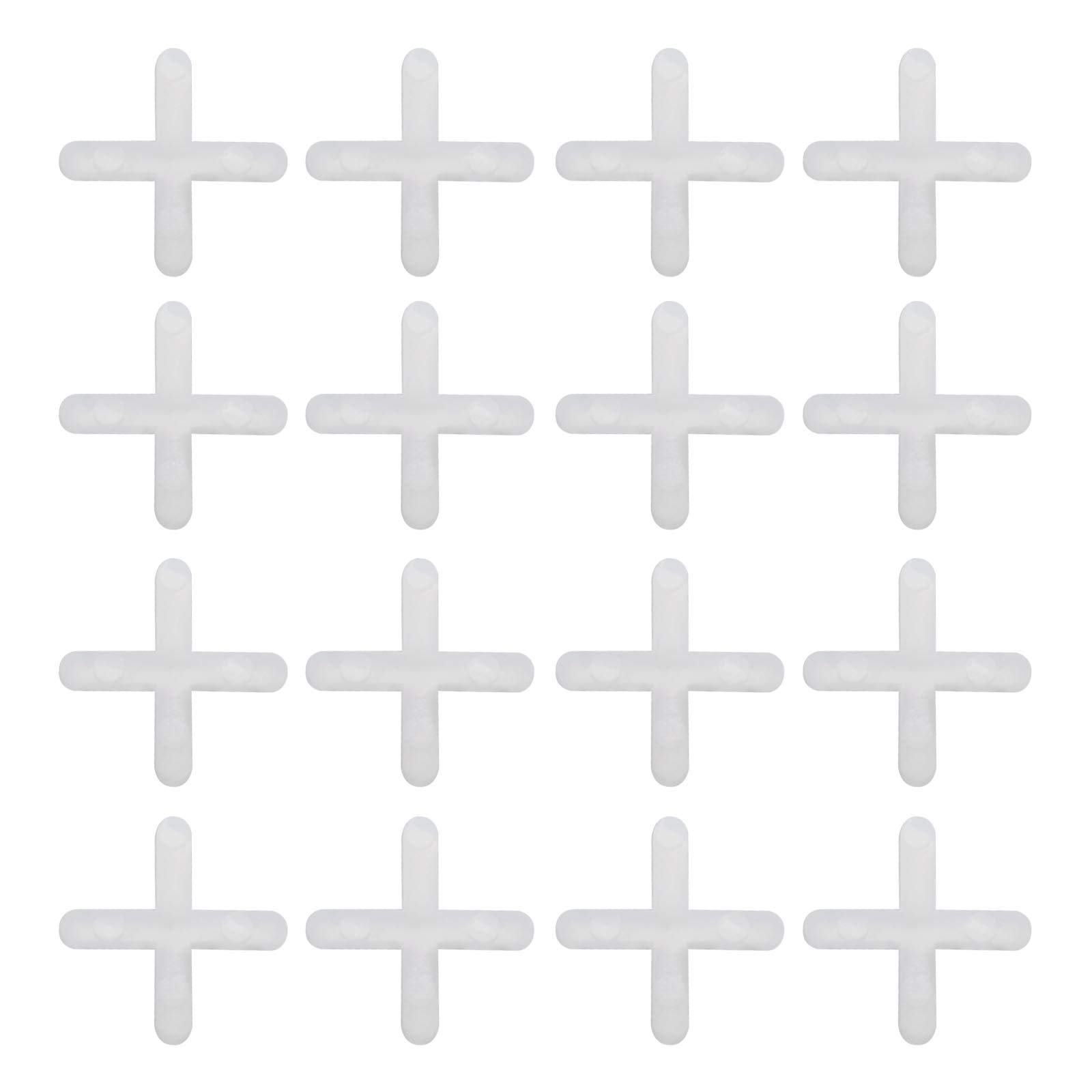 EMSea 3mm Cross-Shaped Tile Spacer White Plastic Leveling System Tiling Tool for Spacing of Floor or Wall Tiles Pack of 1000