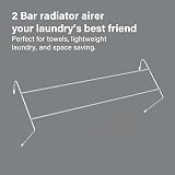 Vivo Technologies 1x3 Radiator Airer Dryer Rack 2 Bar Indoor Clothes Holder view 2