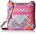 Vera Bradley Women's Cotton Triple Zip Hipster Crossbody Purse, Modern Medley, One Size