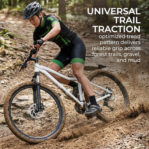 Fincci Pneu VTT 27,5 Pouces - Paire Pliable Pneus Velo 27,5 x 2.10 avec 2X Chambre à Air 27.5 pour VTT, Montagne Vélo, Velo de Course, e Bicyclette 55-584 - Un Paquet de 2 pneus Oncamp 27.5