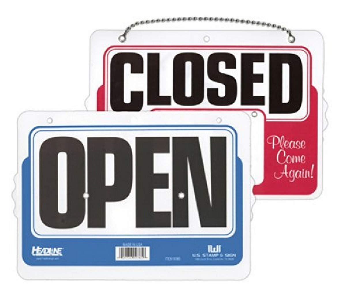 Mua Headline Sign Double-Sided Open/Closed 8 Inches by 11 Inches Sign ...