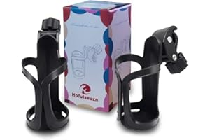 2 Pack Universal Stroller Cup Holder, Bike Water Bottle Holder, Drinks Holder for Bicycle, Stroller, Walker, Wheelchair, Scoo