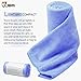 JBM Yoga Towel Sports Towel Microfiber Absorbent Non Slip Anti Bacterial Ultralight Soft for Hot Yin Bikram Hatha Yoga Exercises Gym Fitness (Blue - Simple style, 11.8” x 39.3” (30cm x 100cm))
