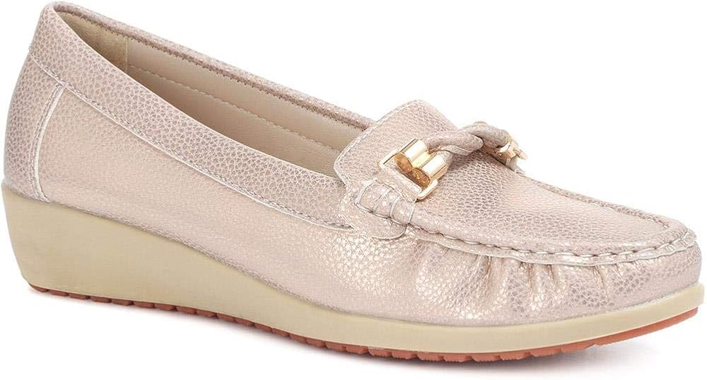 Pavers Lightweight SlipOn Loafers 317 550 Rose Gold Size 10 (43