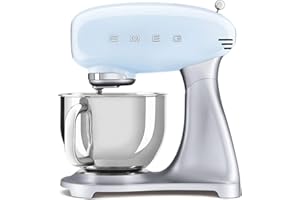 Smeg 50's Retro Pastel Blue Stand Mixer, Large