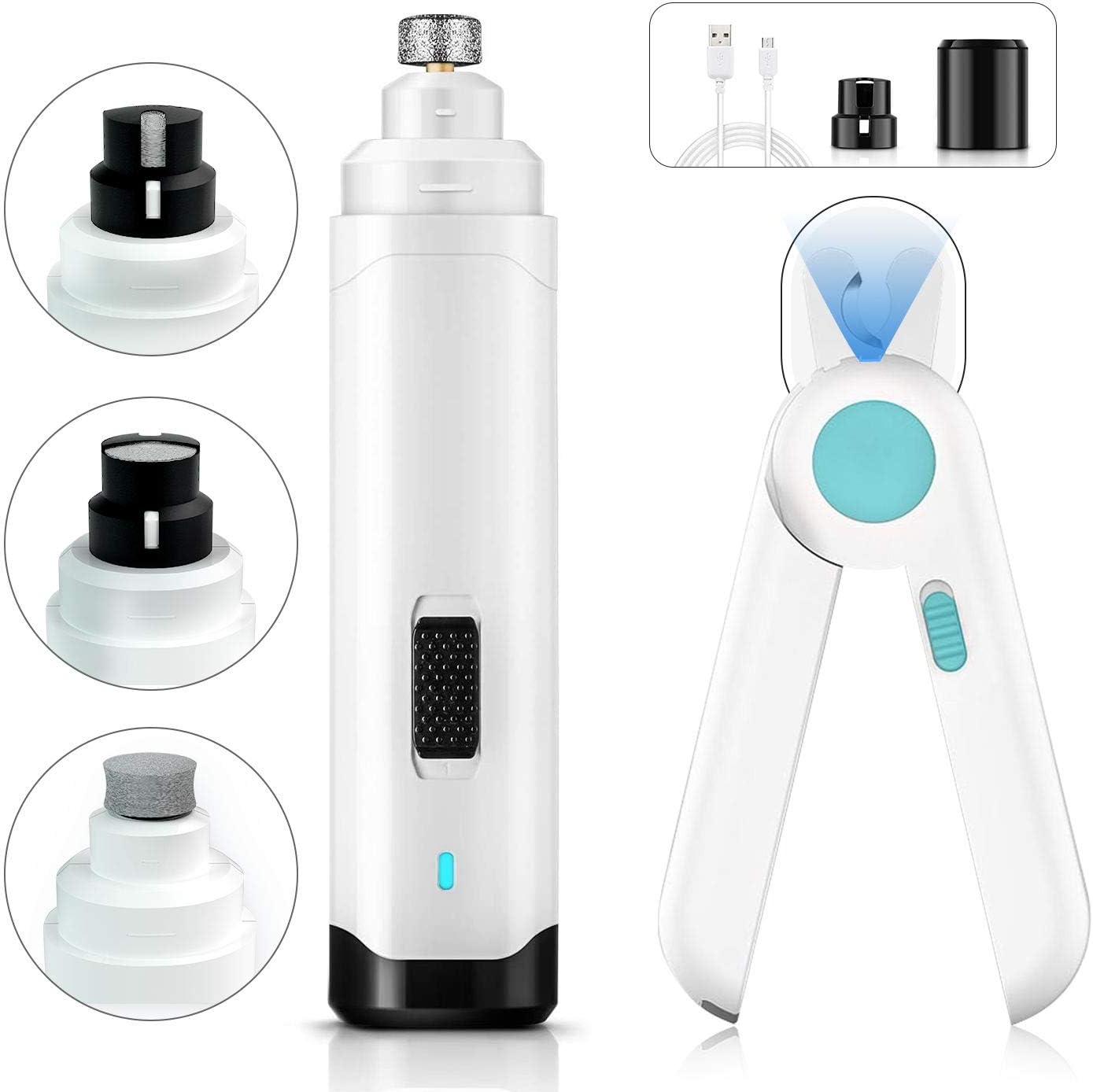 dog nail grinder with light