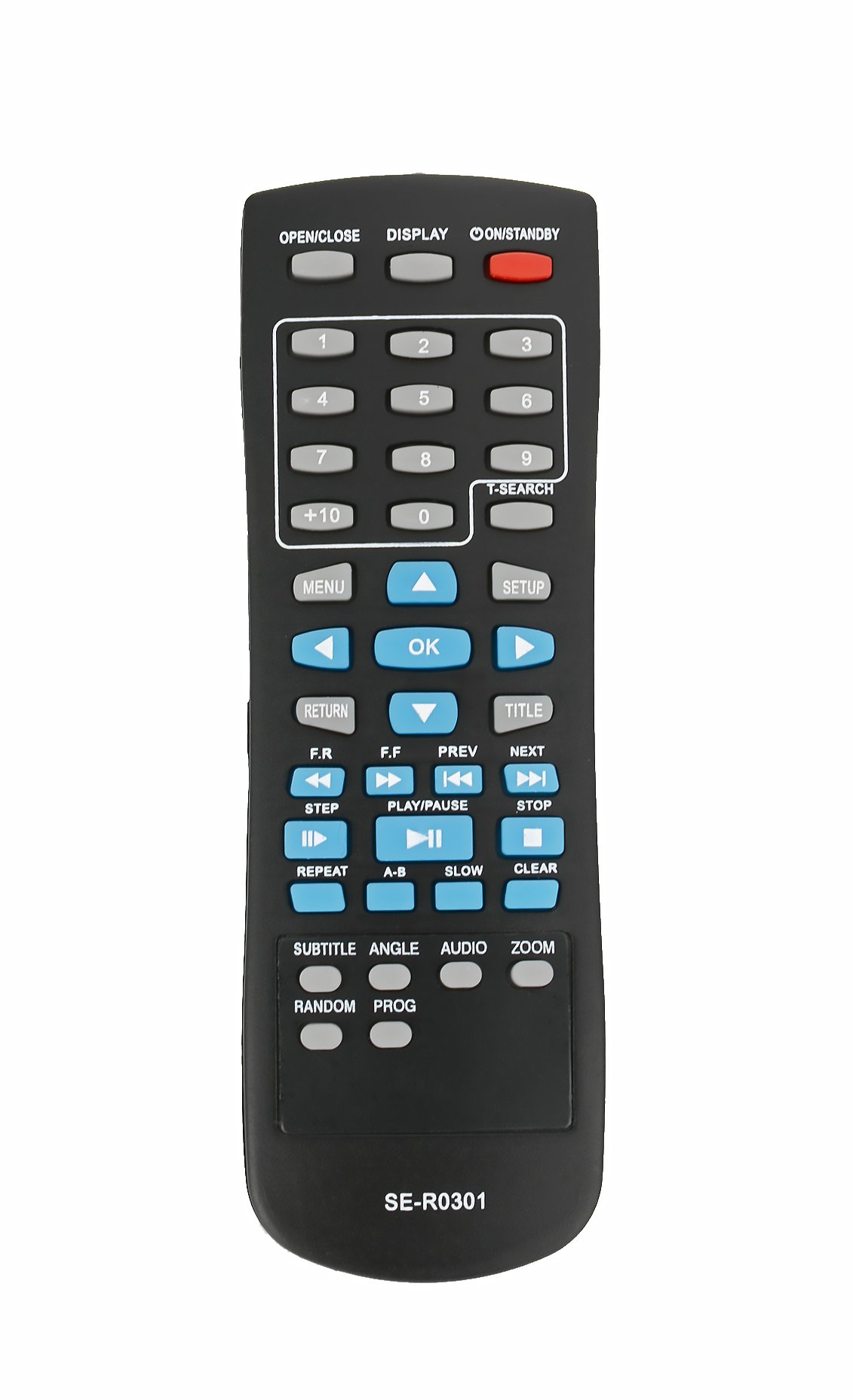 VINABTY SE-R0301 Replacement Remote Control Compatible with TOSHIBA SD4300 SD4300KU SD180EKB SD185EKB SD190EKB Sd191eke DVD Player